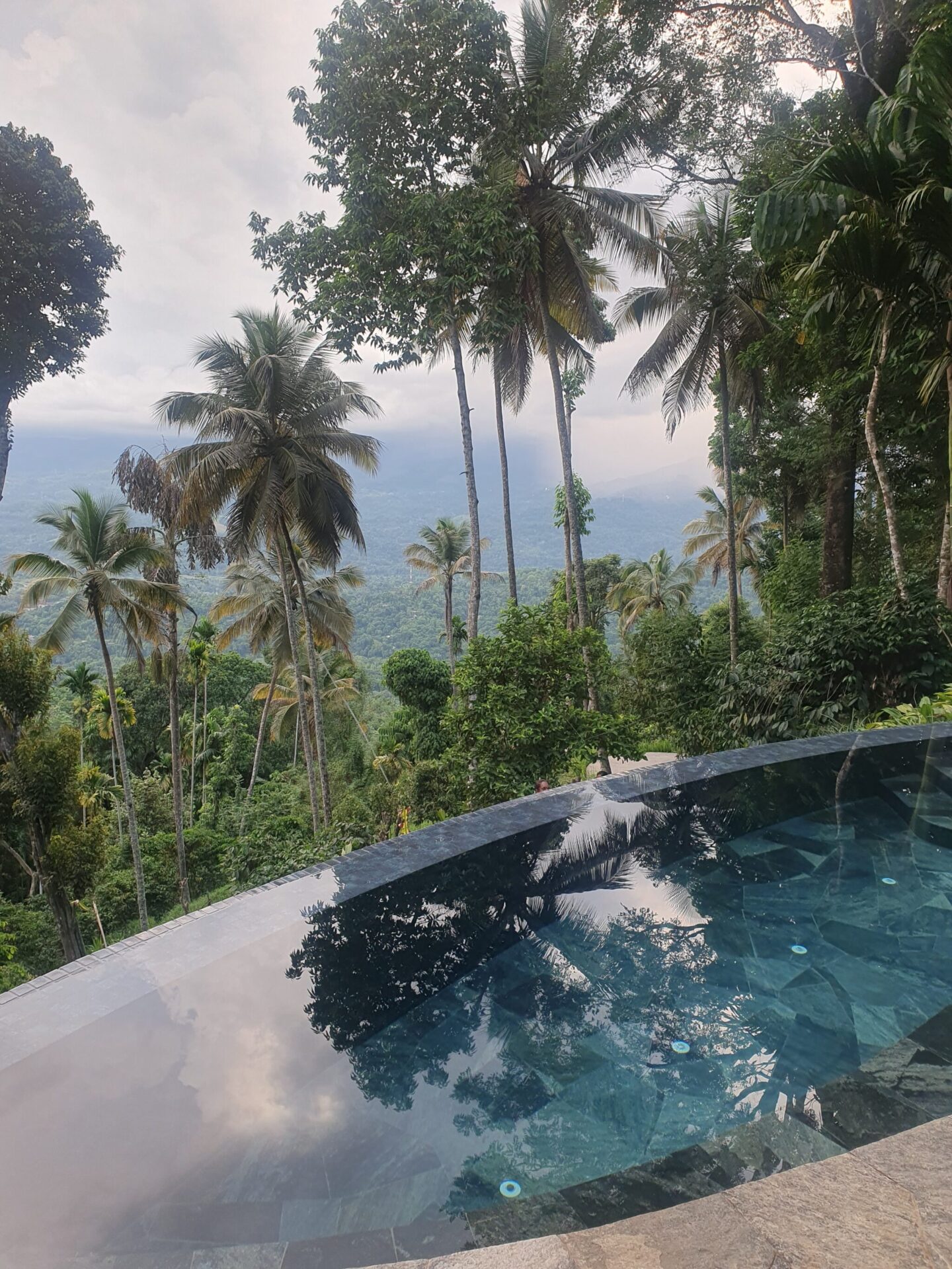 Private pool at Sol Sanctuary, the spacious two-bedroom villa at Aarunya overlooking the Knuckles Mountains